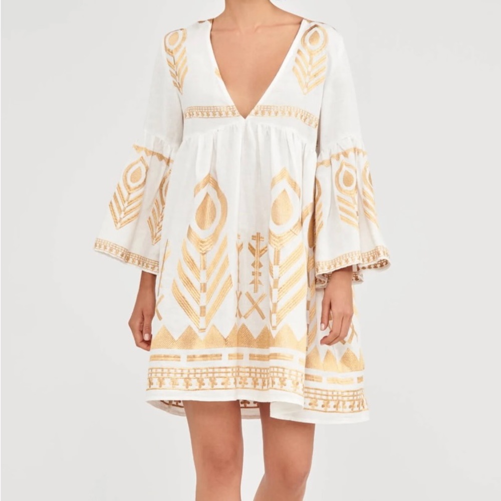 Greek Archaic Kori dress White / Rose Gold size Small